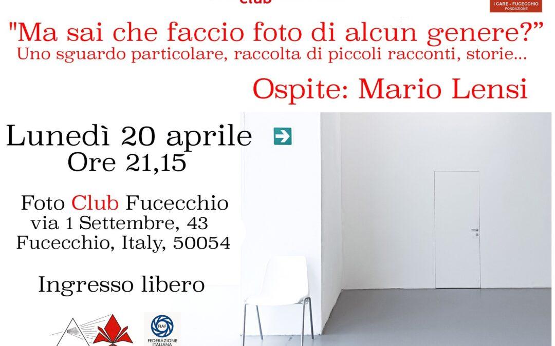 Ma sai che faccio foto di alcun genere? – Mario Lensi